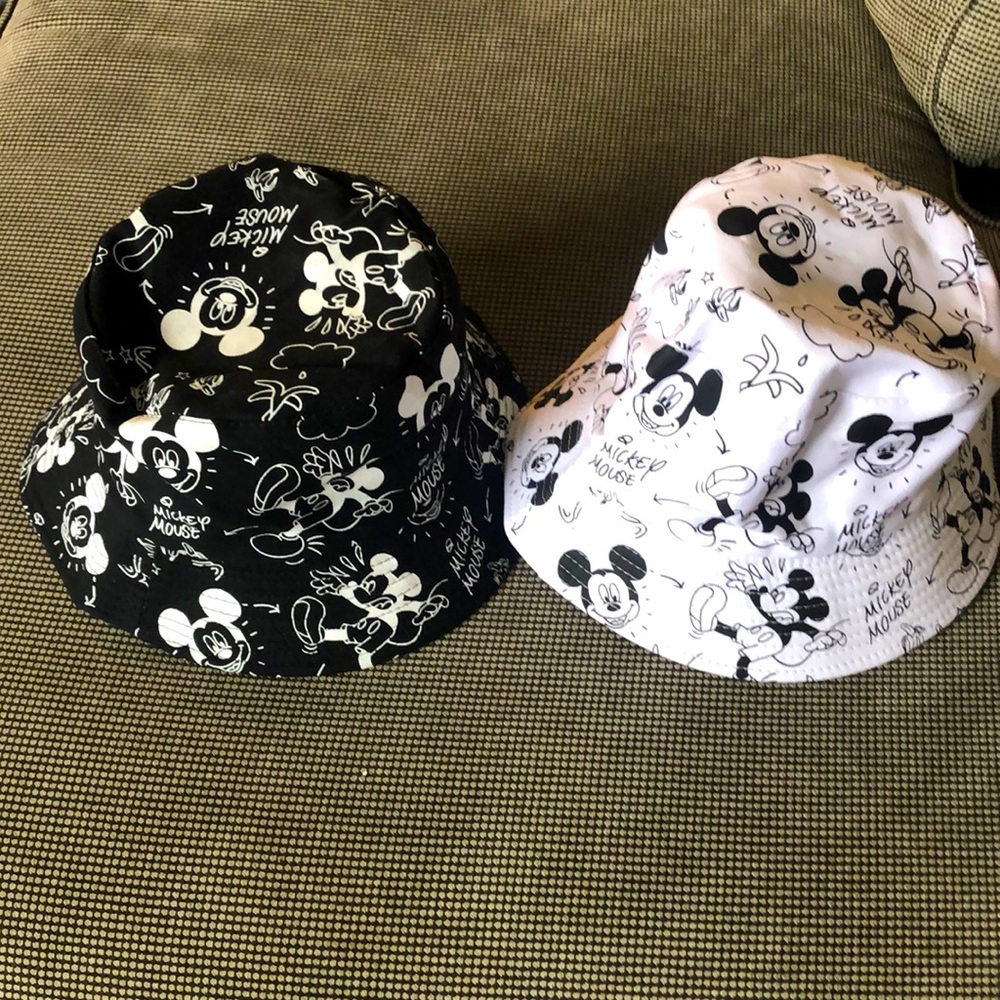 Mickey Mouse hat. Lot of two Mickey Mouse Disney bucket hats.